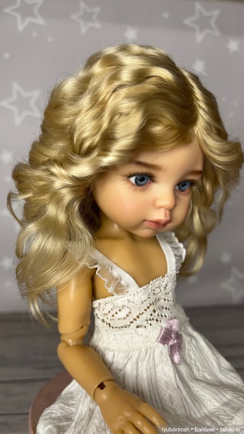 Парик натуральный 8/9 для Паола Рейна и аналогичных кукол , ростом 33см (фото 9)