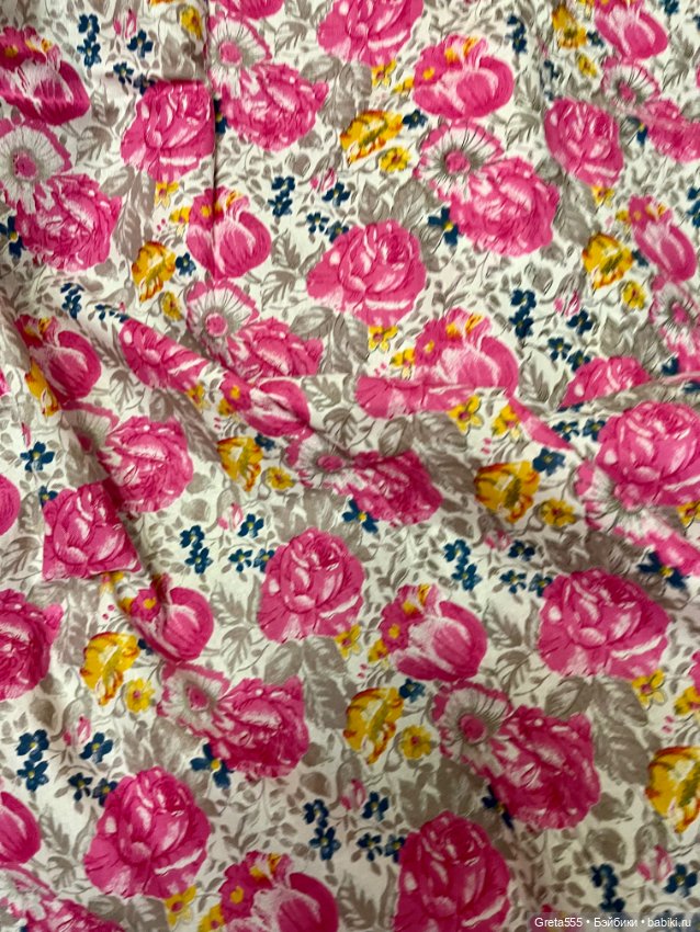 Большой Старинный отрез Сатина , Трехгорной Мануфактуры , новый (фото 6)