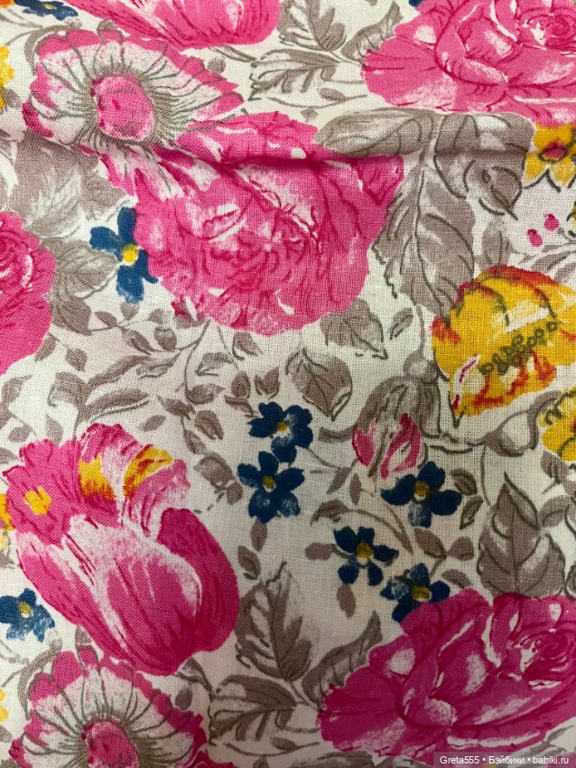 Большой Старинный отрез Сатина , Трехгорной Мануфактуры , новый (фото 4)