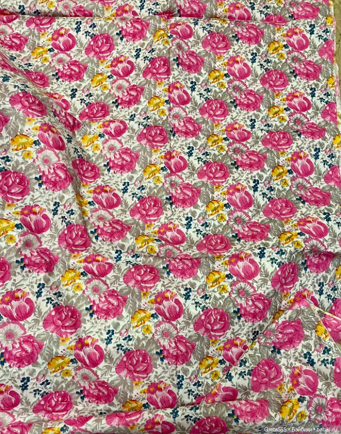 Большой Старинный отрез Сатина , Трехгорной Мануфактуры , новый (фото 2)