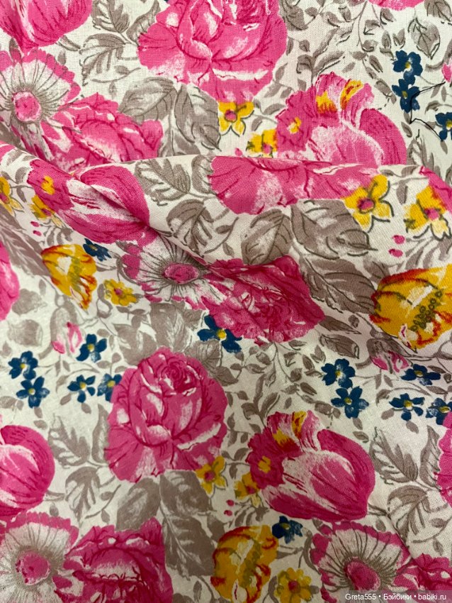 Большой Старинный отрез Сатина , Трехгорной Мануфактуры , новый (фото 5)