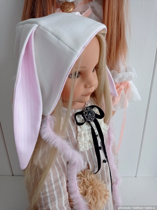 🐰💗Шапочка зайки для Готц/Zwergnase (фото 7)