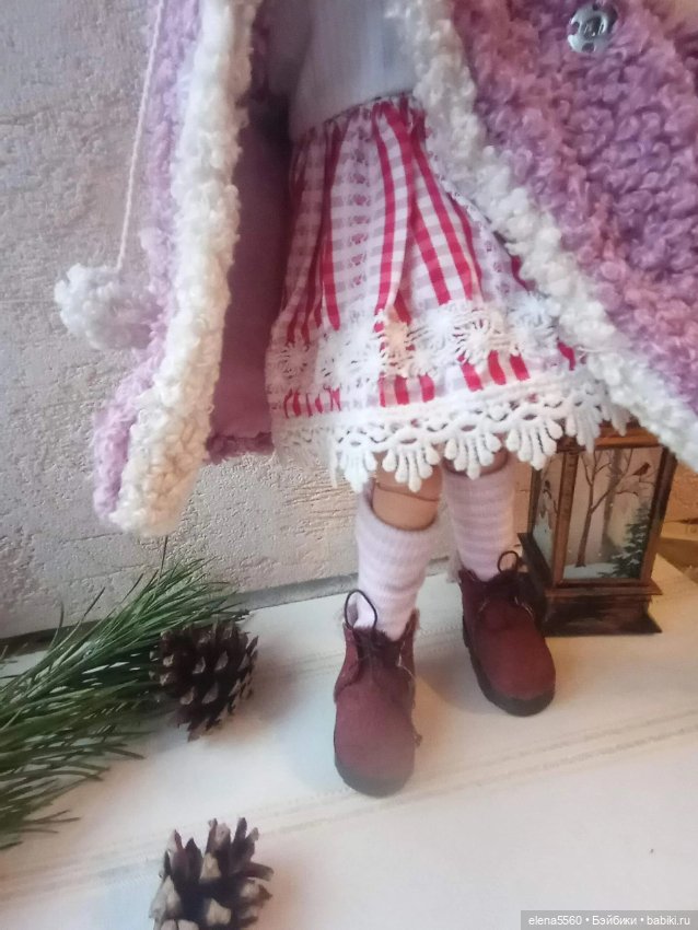 Шубка и шапка для куклы Паолы Рейна (фото 7)