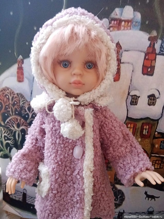 Шубка и шапка для куклы Паолы Рейна (фото 2)