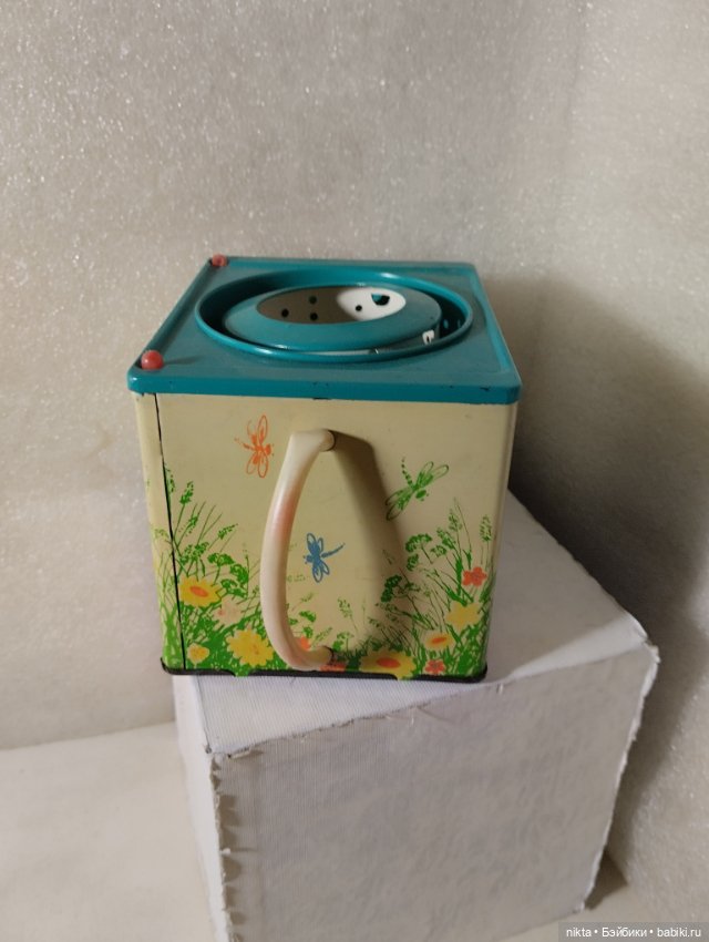 Заводная, механическая игрушка СССР Стиральная машинка (фото 3)