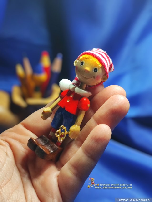 Мини Буратино — Авторские игрушки (фото 7)