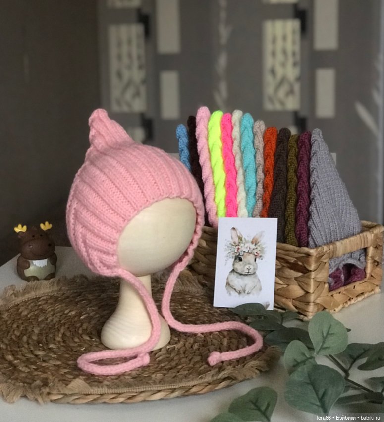 Шапочка-Эльфёнок на объем 34-38 см (фото 2)