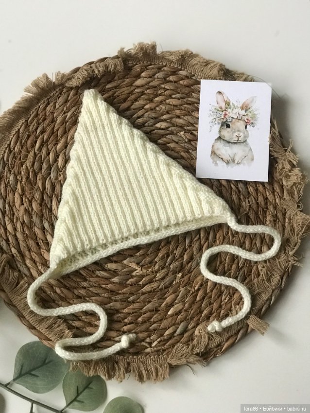 Шапочка-Эльфёнок на объем 34-38 см (фото 4)