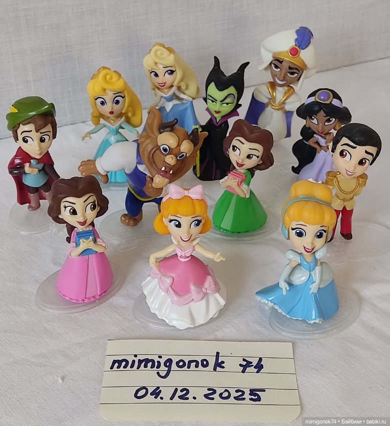 Лот фигурок Disney princess comics(12 шт) №1 от Хасбро (фото 7)