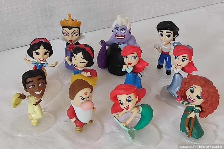 Лот фигурок Disney princess comics(11 шт) №2 от Хасбро (фото 2)