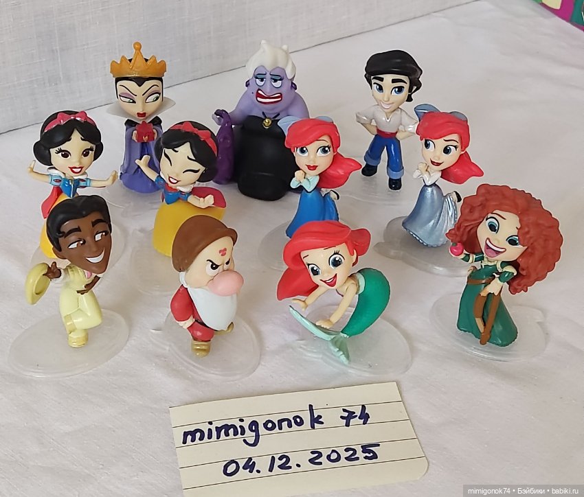 Лот фигурок Disney princess comics(11 шт) №2 от Хасбро (фото 8)