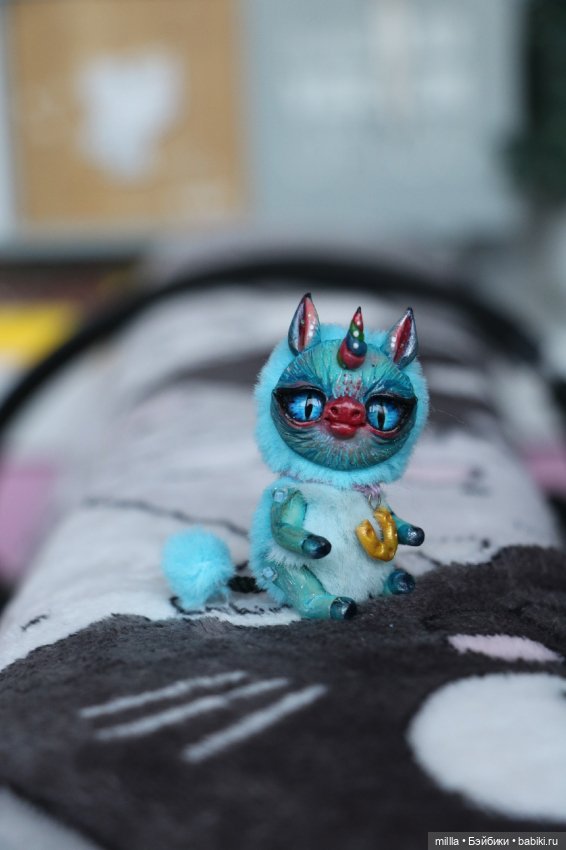 Игрушка ручной работы единорог (фото 5)