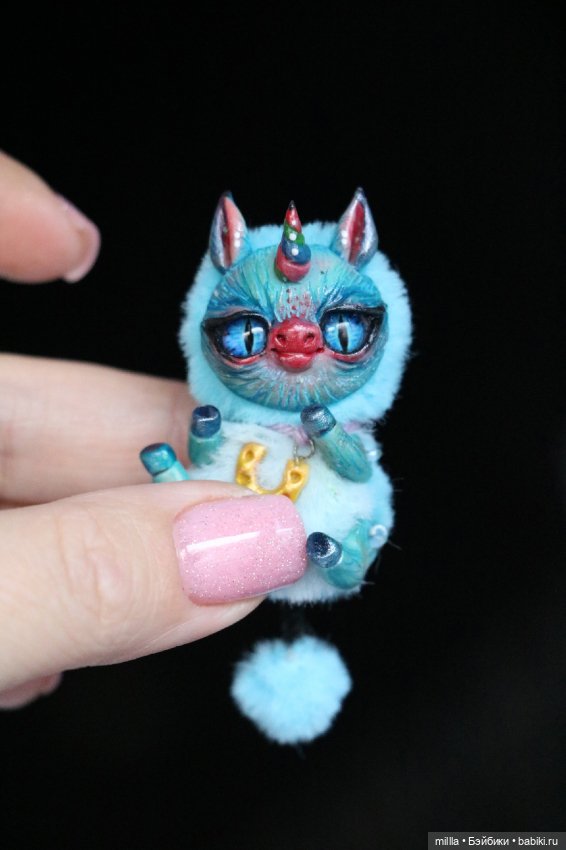 Игрушка ручной работы единорог (фото 4)