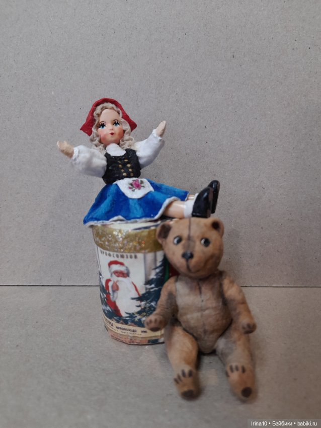 Кукла с Мишкой — Авторские игрушки