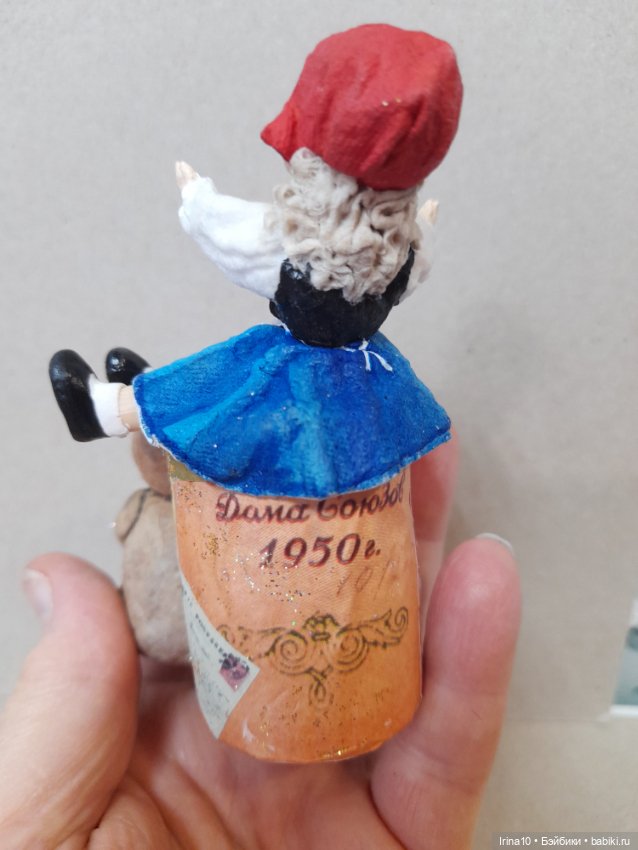 Кукла с Мишкой — Авторские игрушки (фото 9)