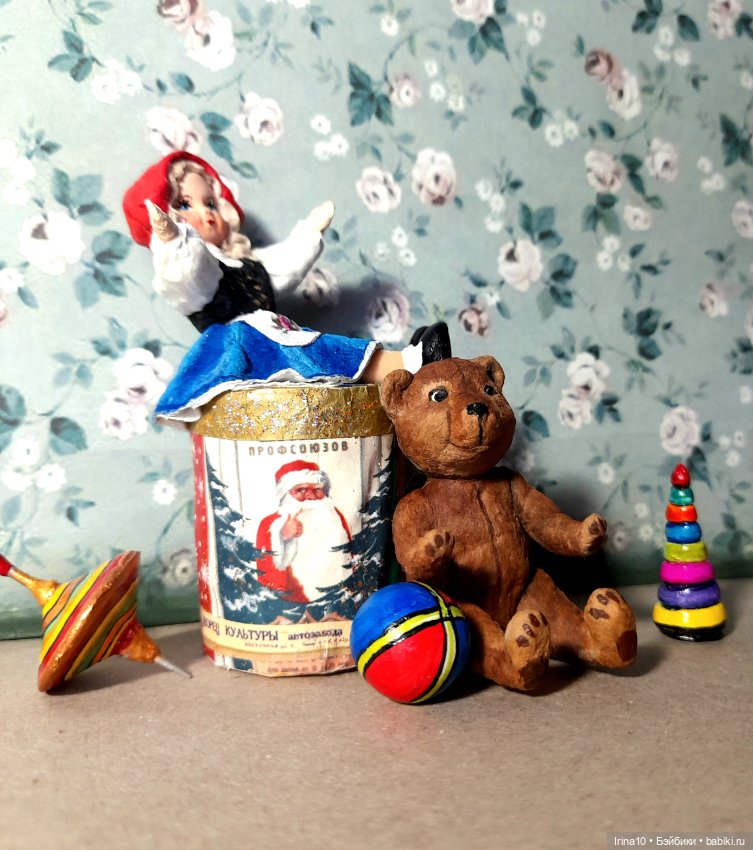 Кукла с Мишкой — Авторские игрушки (фото 3)