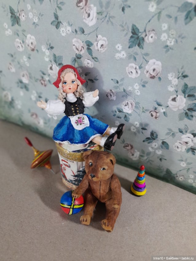 Кукла с Мишкой — Авторские игрушки