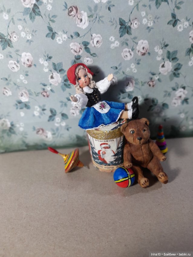 Кукла с Мишкой — Авторские игрушки (фото 2)