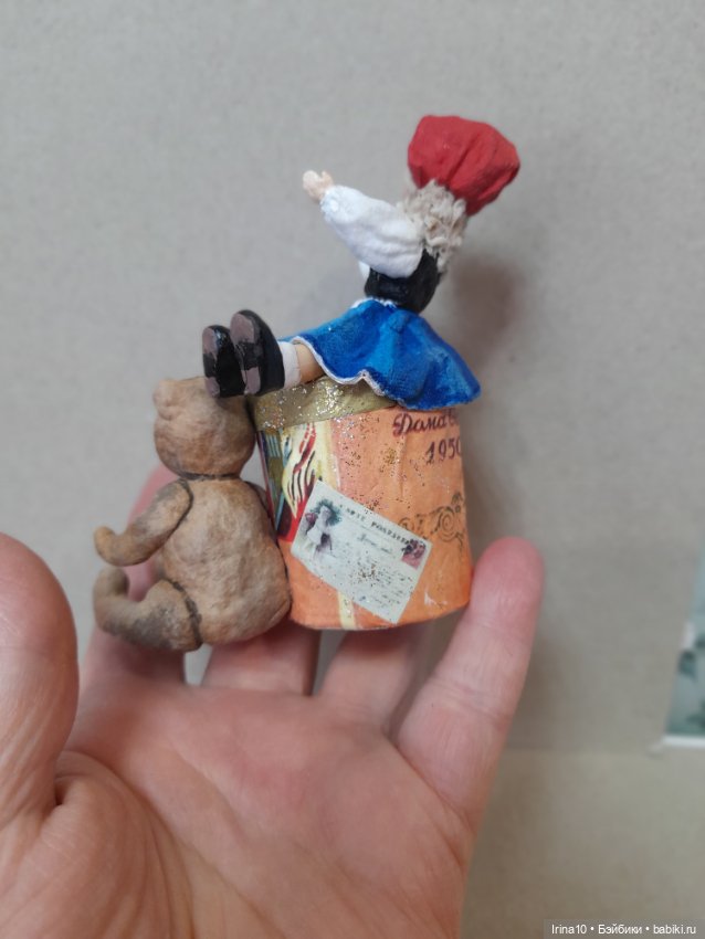 Кукла с Мишкой — Авторские игрушки (фото 8)