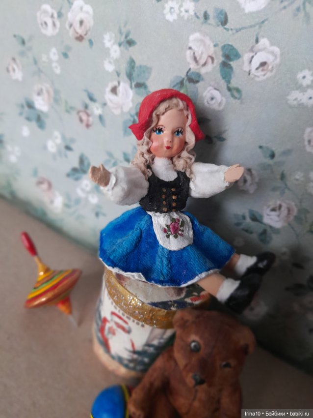 Кукла с Мишкой — Авторские игрушки (фото 5)