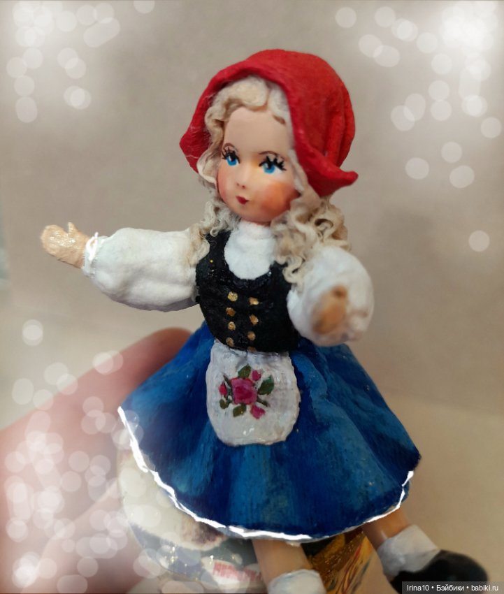 Кукла с Мишкой — Авторские игрушки (фото 7)