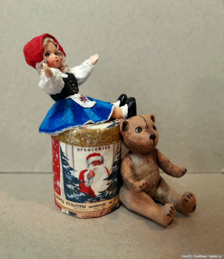 Кукла с Мишкой — Авторские игрушки