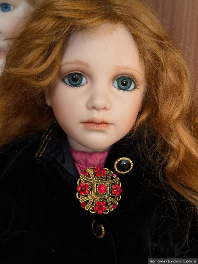 Фарфоровая кукла ручной работы Jane Zidjunas (фото 3)