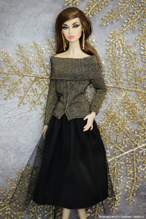Кофта и юбка для куклы Poppy Parker (фото 5)