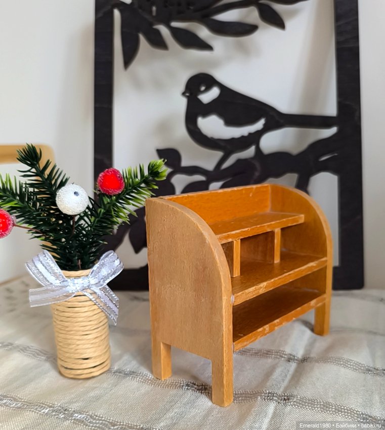 Деревянный винтажный буфет мебель (фото 5)