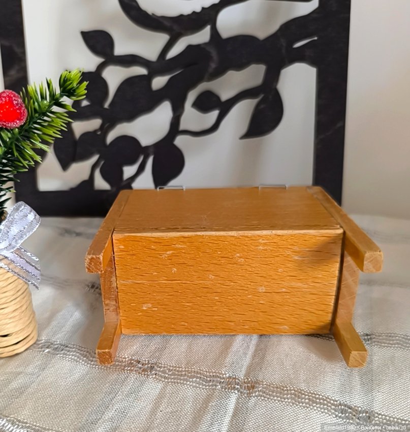 Деревянный винтажный буфет мебель (фото 7)