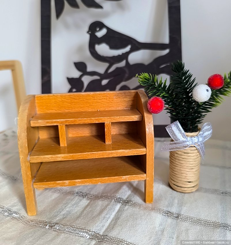 Деревянный винтажный буфет мебель (фото 10)