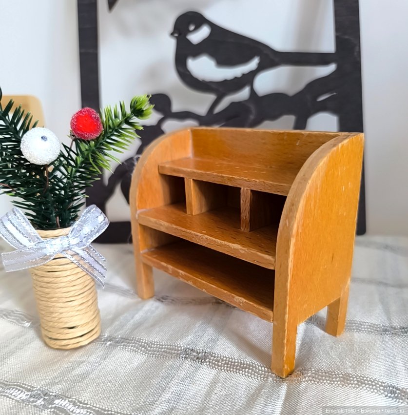 Деревянный винтажный буфет мебель (фото 8)