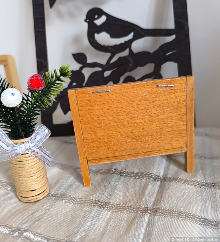 Деревянный винтажный буфет мебель (фото 6)