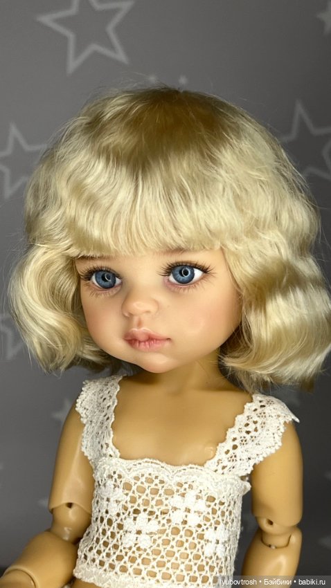 Парик натуральный 8/9 блонд для Паола Рейна ианалогичных кукол (фото 4)