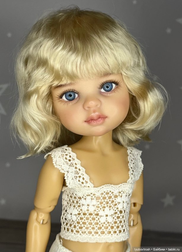 Парик натуральный 8/9 блонд для Паола Рейна ианалогичных кукол (фото 8)