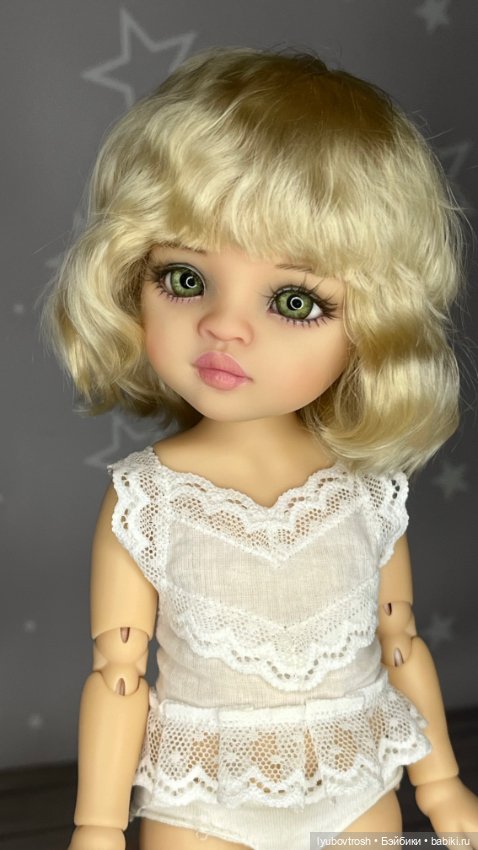 Парик натуральный 8/9 блонд для Паола Рейна ианалогичных кукол (фото 9)