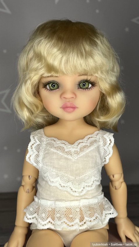 Парик натуральный 8/9 блонд для Паола Рейна ианалогичных кукол (фото 7)