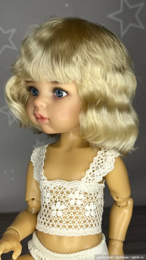 Парик натуральный 8/9 блонд для Паола Рейна ианалогичных кукол (фото 3)