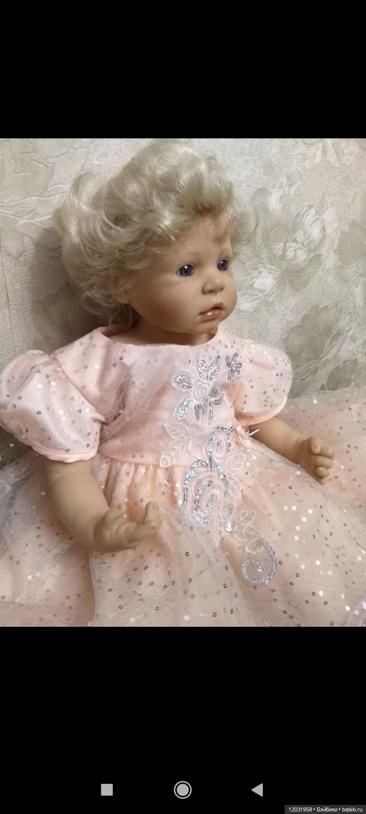 Милый ангелочек, коллекционная кукла (фото 5)