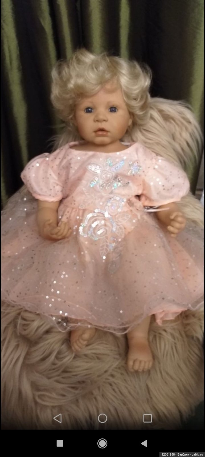Милый ангелочек, коллекционная кукла (фото 3)