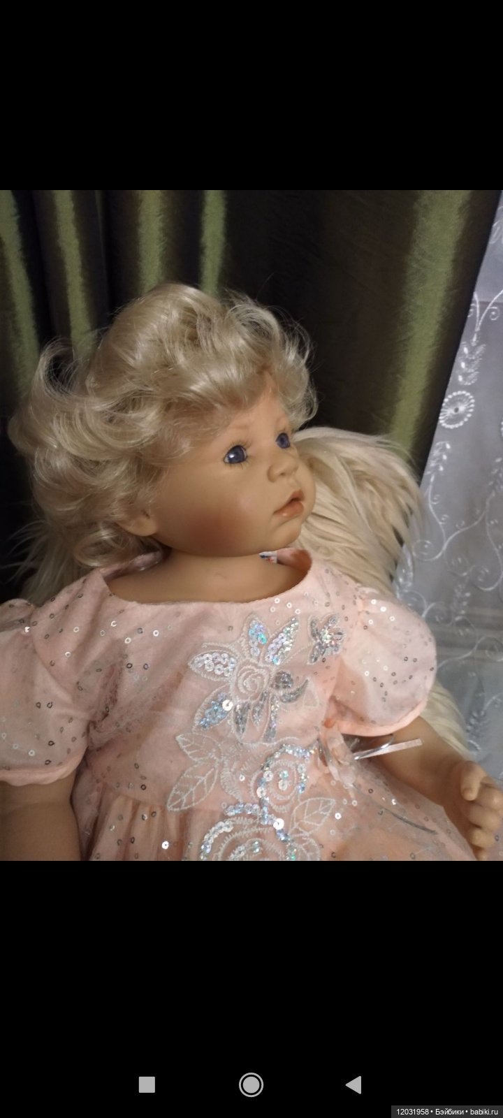 Милый ангелочек, коллекционная кукла (фото 8)