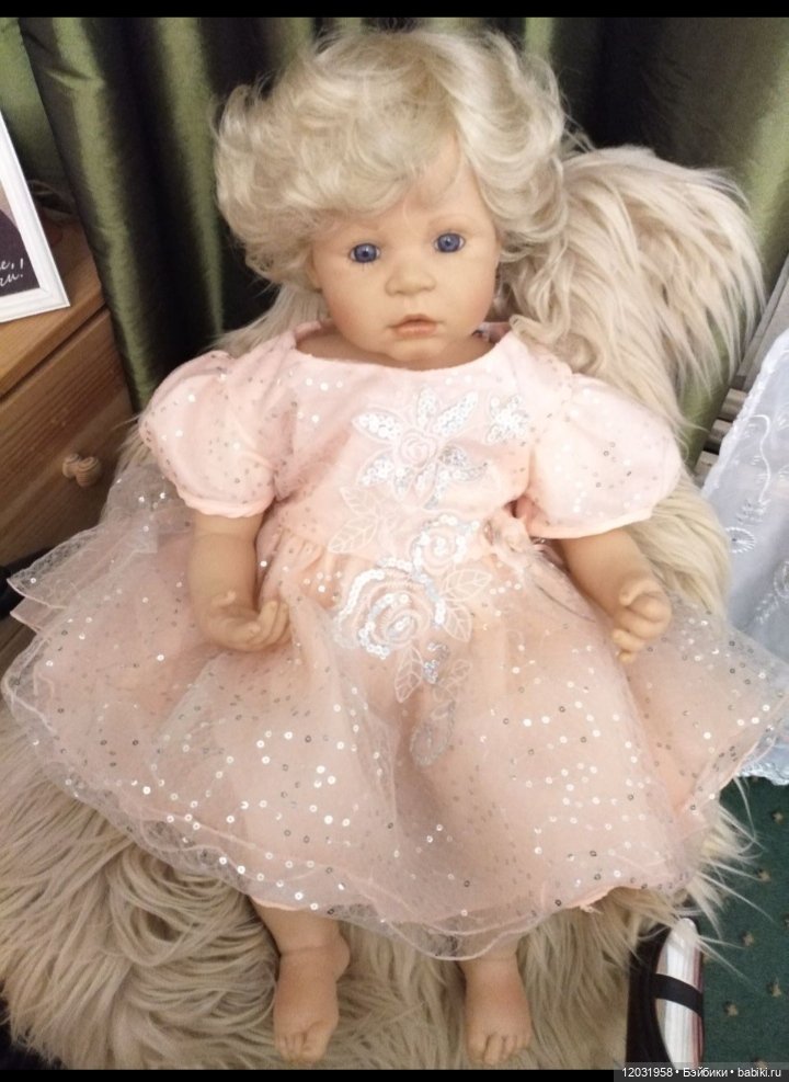 Милый ангелочек, коллекционная кукла