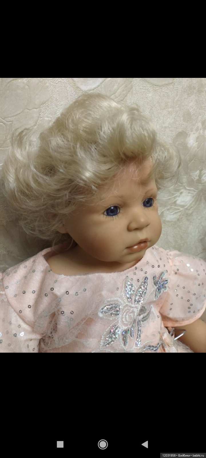 Милый ангелочек, коллекционная кукла (фото 4)
