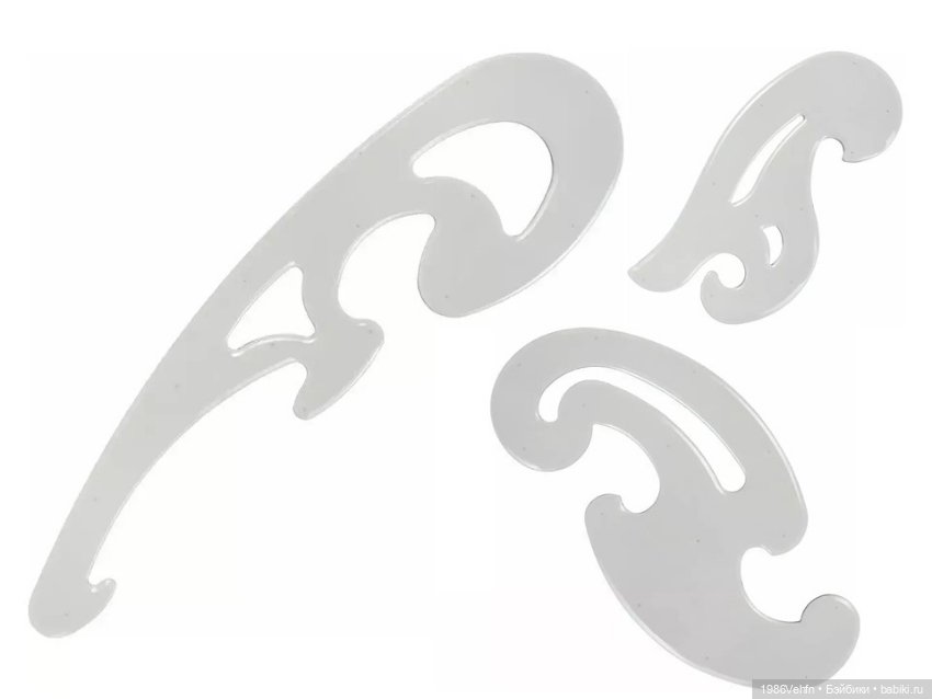 Набор лекал для раскроя, 3 шт (фото 3)