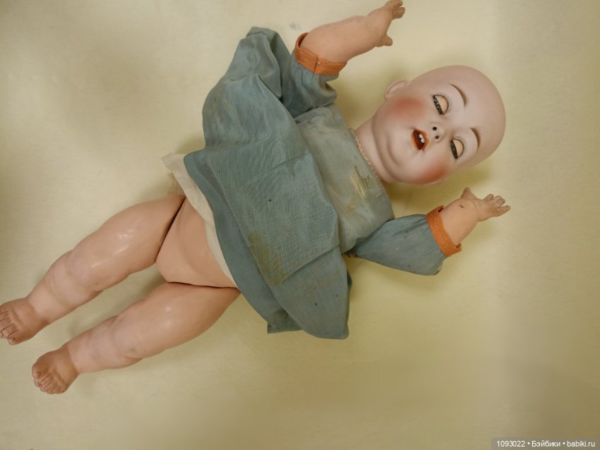 Антикварная кукла, характерная девочка, Koenig Wernicke, 1910 год (фото 8)