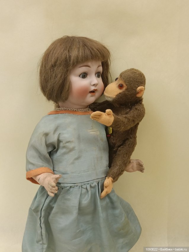 Антикварная кукла, характерная девочка, Koenig Wernicke, 1910 год