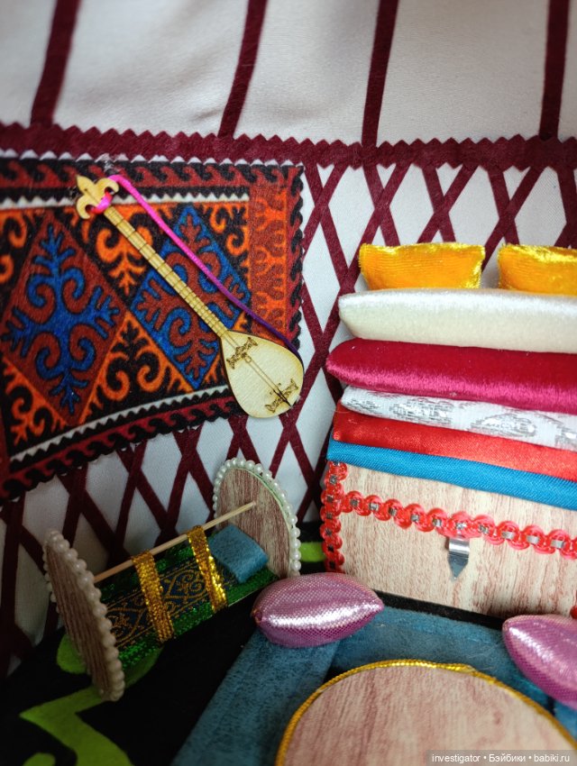 Модель казахской юрты — Домики для кукол (фото 3)