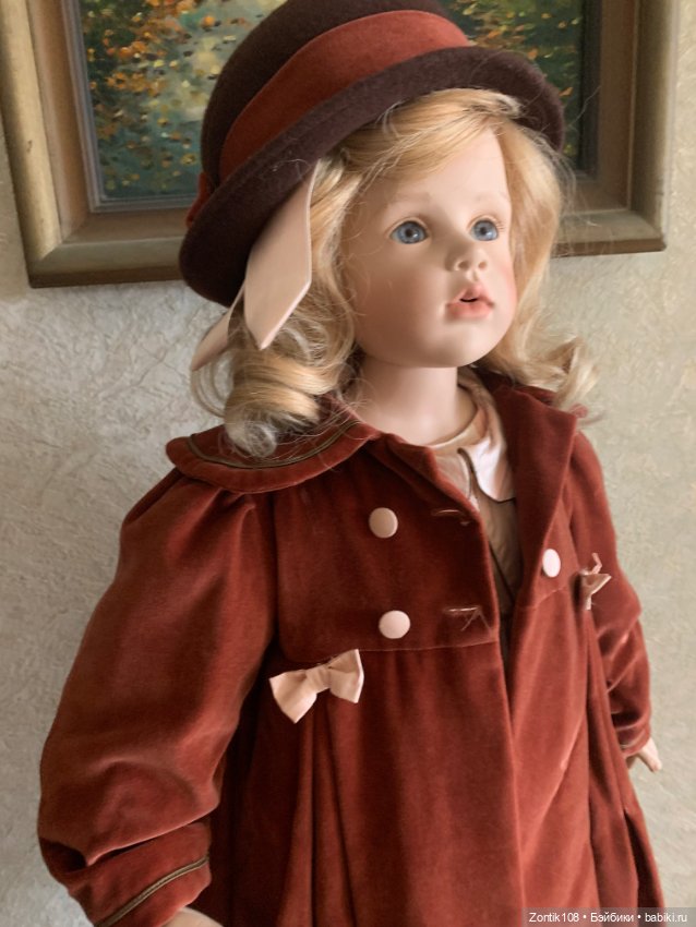 Мари-Каприче от Hildegard Gunzel с куклой компаньонкой (фото 6)