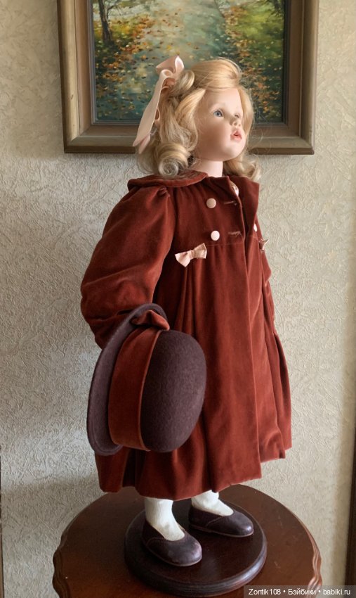 Мари-Каприче от Hildegard Gunzel с куклой компаньонкой (фото 5)