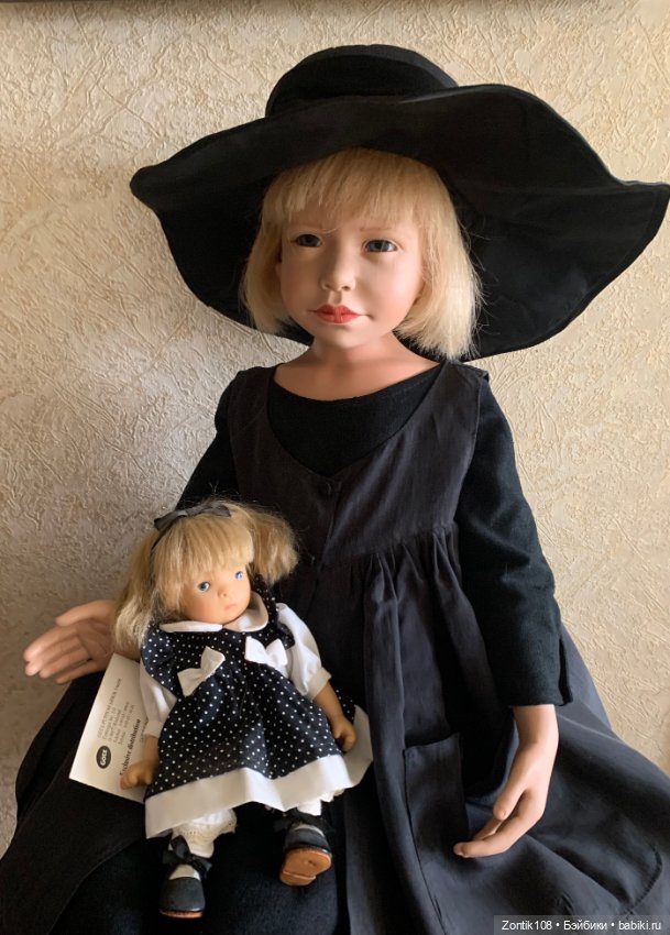 Редкая гостья, Lisa l в черном со своей куколкой, от Philip Heath, Gotz (фото 3)